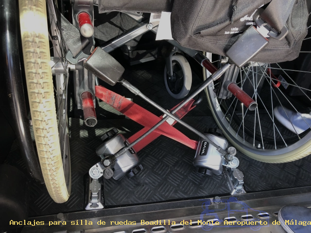 Fijaciones de silla de ruedas Boadilla del Monte Aeropuerto de Málaga